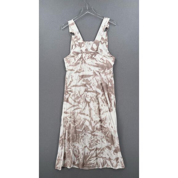 ERRANT Overall Dress Womens Small Brown Tie Dye Cotton Knit Adjustable Straps - Picture 2 of 15